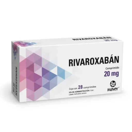 [7502009749247] RIVAROXABÁN (Maver) c/28 COMPS. 20 MG.