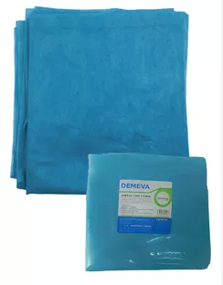 [7503048745726]  Sábana de cajón desechable azul util para cubrir totalmente cama o camilla de hospitales 2.00mx0.90mx0.10m. 10pz 100% polipropileno    PTM-SAP-216 DEMEVA 